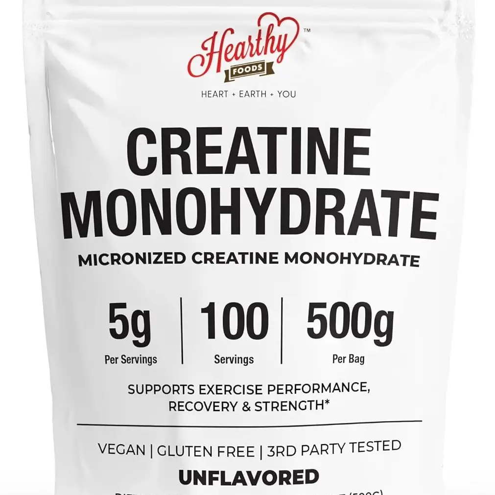 Creatina Monohidrato Micronizada Hearthy Foods 500g - 100 servicios — imagen 1