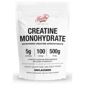 Creatina Monohidrato Micronizada Hearthy Foods 500g - 100 servicios miniatura 1
